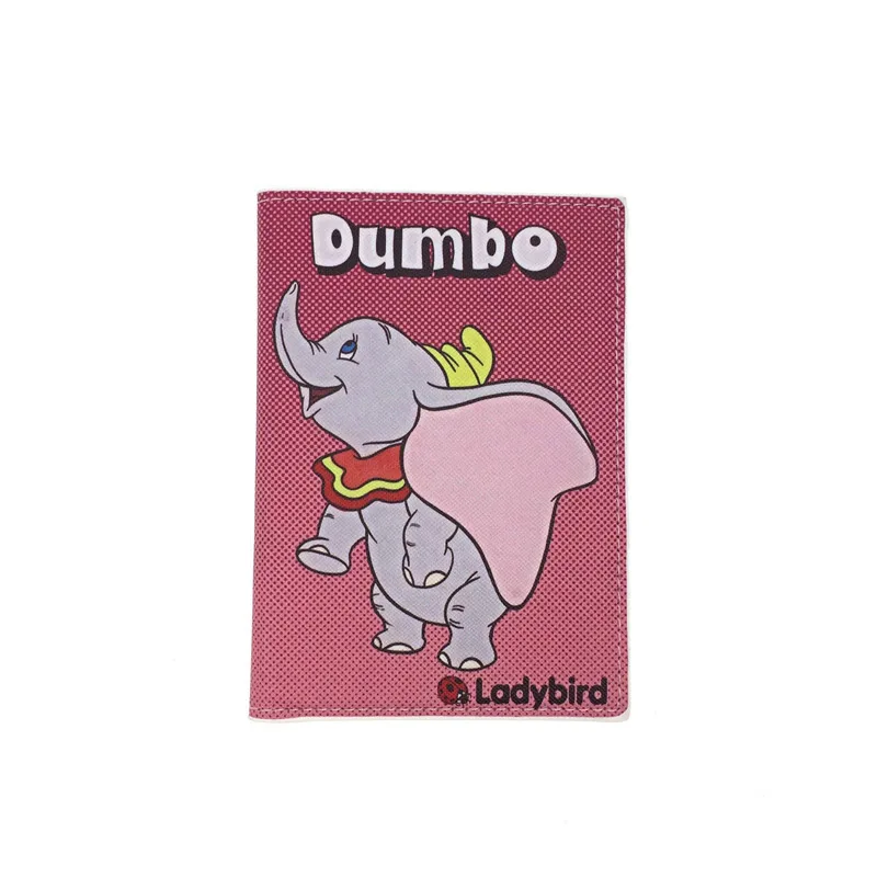 Dumbo слон с крыльями обложки для паспорта Аксессуары Для Путешествий Кожаный ID контейнер для банковских карт для мужчин и женщин паспорт деловой держатель