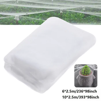 

Garden Fruit Vegetable Protective Mesh 2.5x6m/2.5x10m Plant Crops Care Cover Insect Net Garden Pest Control Anti-bird Mesh Net