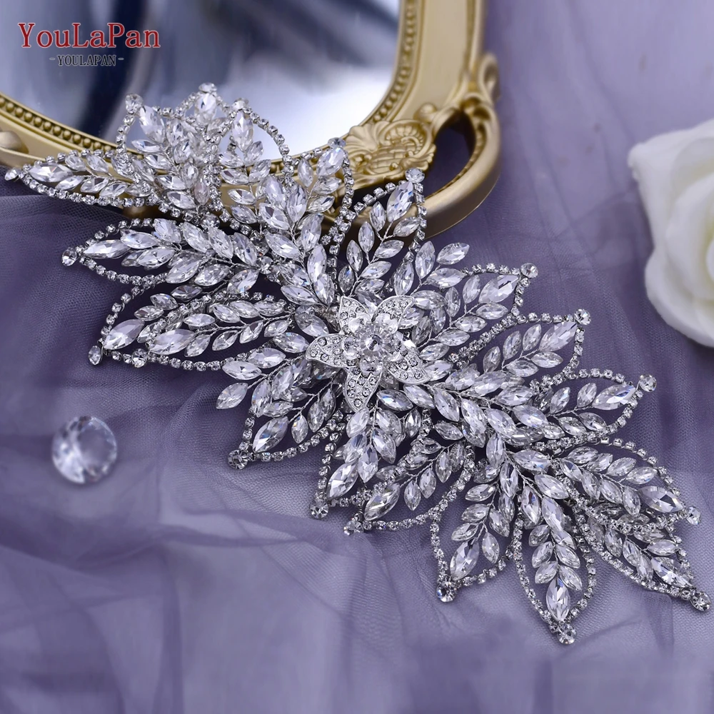 YouLaPan HP413 Crystal Bridal Tiara Crown Wedding Hair Accessories Bridal Headwear Handmade Rhinestone Headband Women Headpiece
