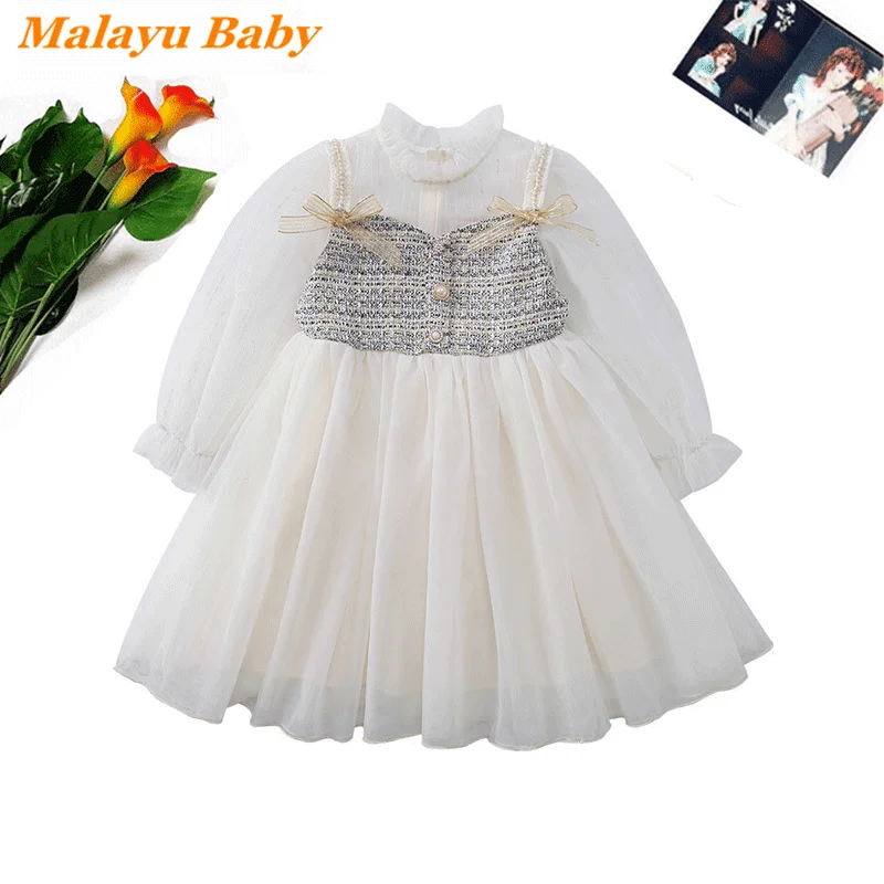 Детское Сетчатое платье принцессы на осень | Детская одежда и обувь