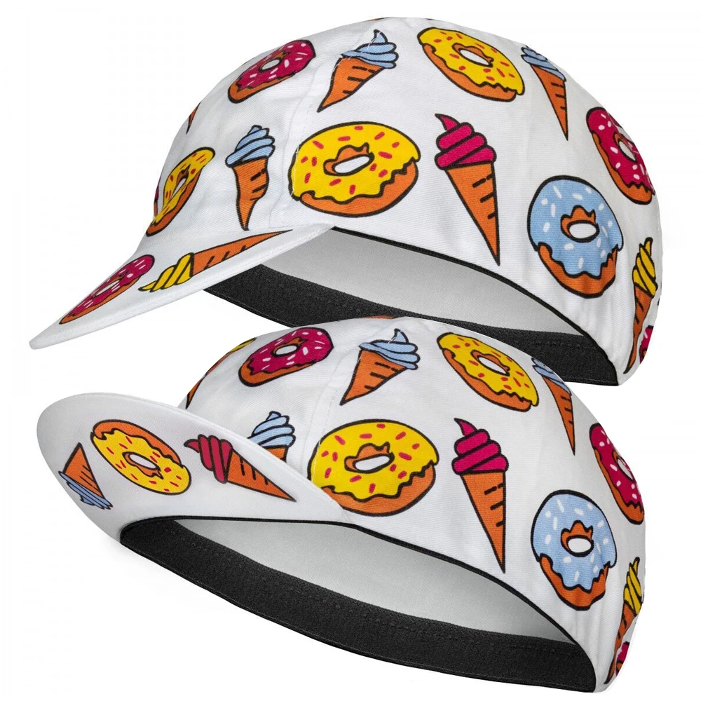New Classical Ice Cream Donut Cycling Caps OSCROLLING Gorra Ciclismo Unisex