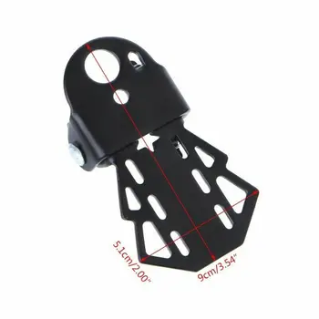 

Bicycle Pedal Rear Seat Folding Mountain Bike Foot Pegs Black Pads Accessory Set