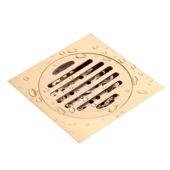 

Copper Shower Floor Drain Bathroom Square Floor Drain Anti-odor Dual-Use Shower Drainer Thicken Anti-Rust Bathroom Supplies N f