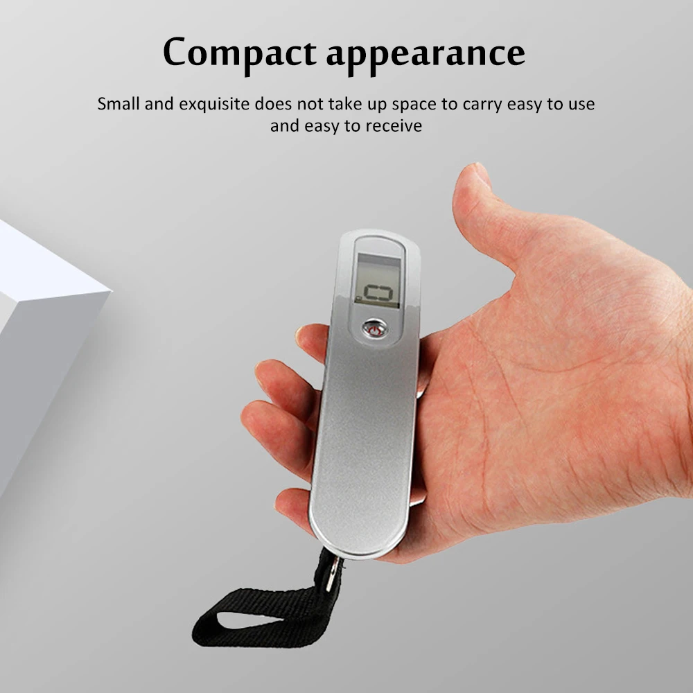 Portable Mini Digital Hand Held 50Kg 10g Fish Hook Hanging Scale Electronic  Weighting Luggage Scale LED Display Balance - Price history & Review, AliExpress Seller - Shop138921 Store