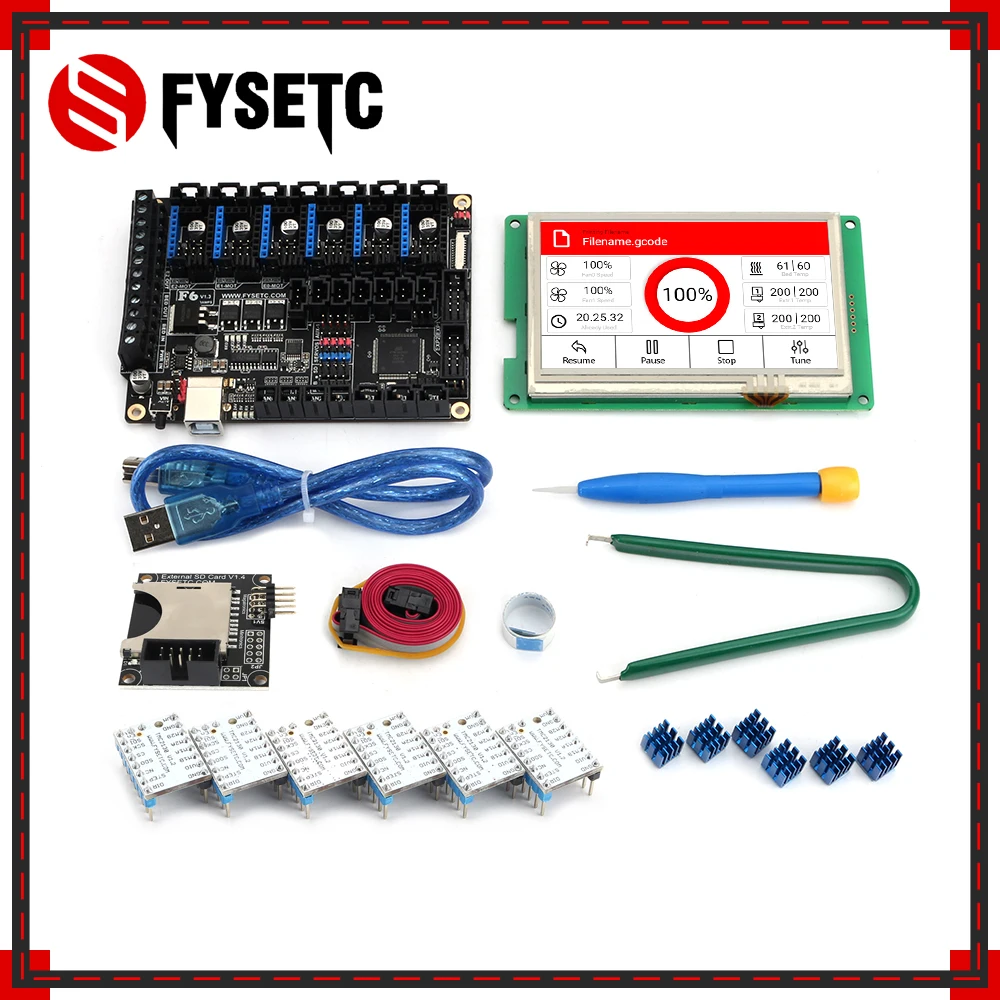 Плата все в одном для электроники FYSETC F6 V1.3 системная плата с 6 специальными