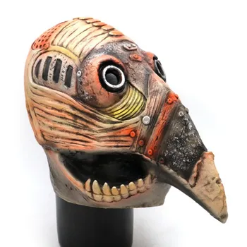 

2019 Halloween Mask Scary Steampunk Latex Scary Mask Beak Facial Full-head Covered Cosplay Mask Halloween Party Carnival Prop