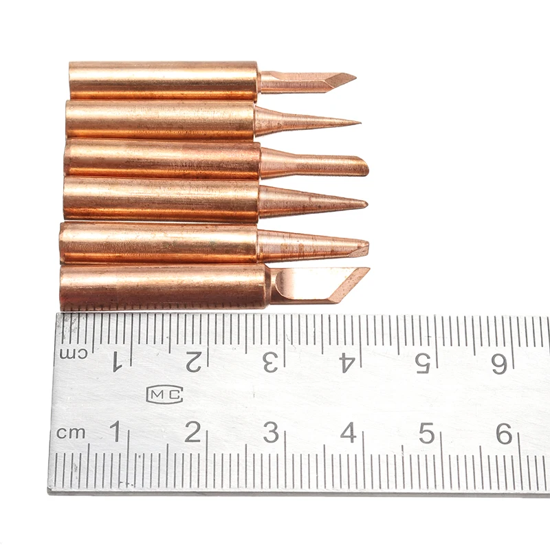 Набор бессвинцовых наконечников для паяльника 936 937 938 969 852D 6 шт.|soldering iron tips set|soldering