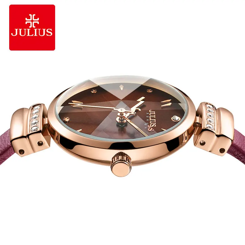 

Julius Genuine Product Watch Women's Fashionable Watch Trend Waterproof Diamond-embedded Watch Commuting Quartz Watch Ja-1099