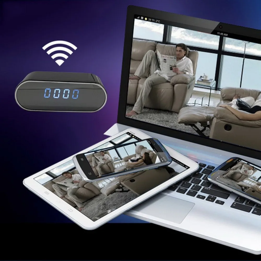 Мини-камера 1080 Full HD будильник ночное видение Обнаружение движения Wifi IP Cam DV DVR видеокамера Домашняя безопасность наблюдение