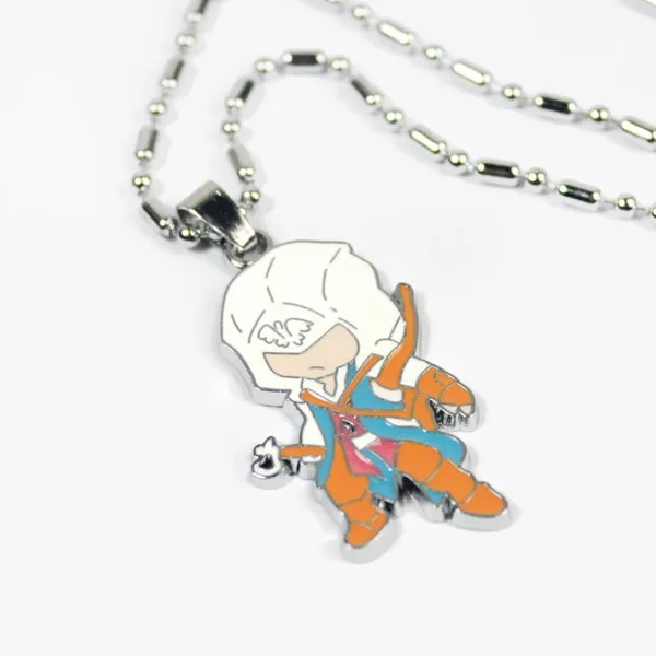 Halder Assassin's Creed Рисунок масло брелок капля для ключей ожерелье маленькие ювелирные изделия в настоящее время доступны аниме-атрибутика автомобильный подвесной