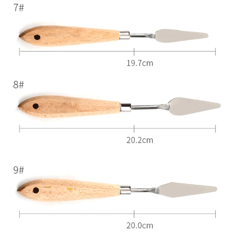 20 шт деревянные ручки масляные краски скребки металлический шпатель набор Искусство ремесло идеальный художник аксессуары для рисования каллиграфия палитра шпатель
