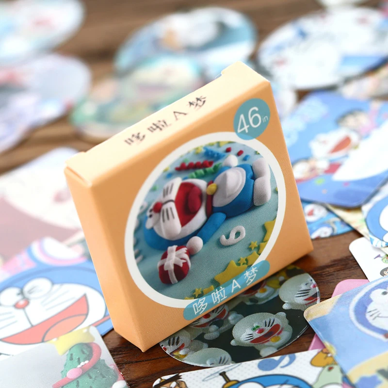 2019 милый Doraemon цветок ретро плакаты бумажные наклейки украшения Diy Ablum дневник в