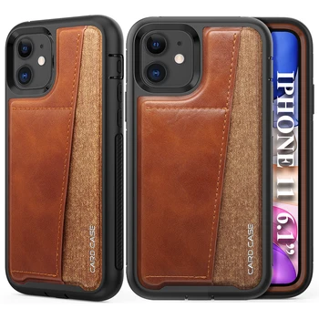 

Luxury Wallet Soft bumper Non-Slip Case For iPhone 11 Pro XS Max XR 8 7 6 6S Plus Card Slot PU Leather PC Frame Shockproof Cover
