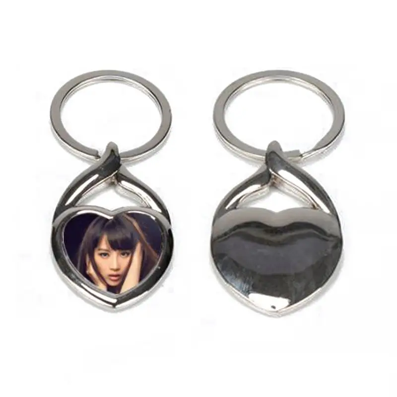 

Sublimation Blanks Keychains Metal Round Key Rings for Heat Press Jewelry Making T4MD