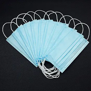 

100pcs DROPSHIPPING Disposable Anti dust mask mouth korean blue Face Mask