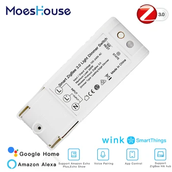 

Zigbee 3.0 DIY Smart Home Automation Dimmer Switch Remote Control Work with Echo Plus Alexa SmartThings Fit for Most Zigbee Hub