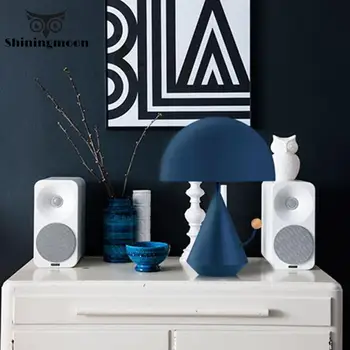 

Minimalism Art Deco Iron LED Mushroom Shape Table Lamps for Living Room Nordic Indoor Room Study Bedroom Bedside Lamp Luminaire