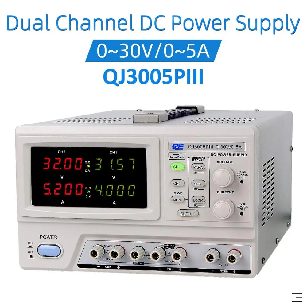 Высокая точность 30V 5A Регулируемый цифровой программируемый Линейный DC Питание лабораторный источник питания щуп тестера для лаборатории