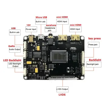 

Latumab mini HDMI driver controller board for DIY portable monitor fit Screen resolution 1366*768 1920*1080 LCD screen display
