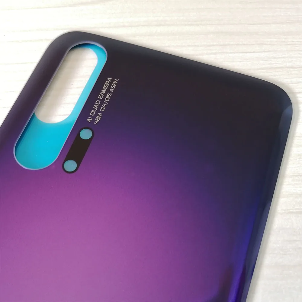 Оригинальная Задняя стеклянная крышка для huawei Honor 20 Pro 6,2" крышка батареи задняя панель Задняя стеклянная дверь Корпус чехол с клеем