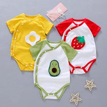 

summer baby girls rompers cotton Cartoon newborn baby rompers 0-24month girls clothes cute baby jumpsuit