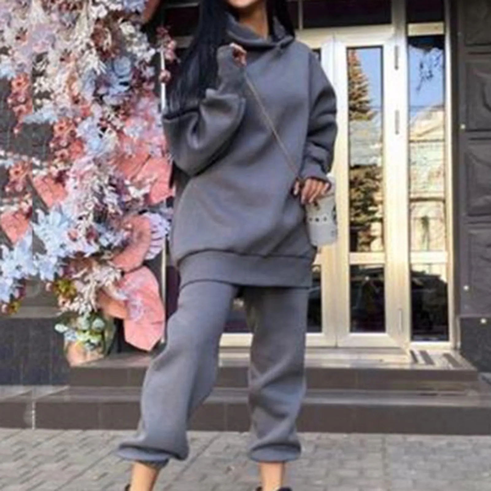 Casual Tracksuit Women Two Piece Set Suit Female Hoodies Pants Outfits Women's Clothing Autumn Winter Sweatshirts New штаны 1