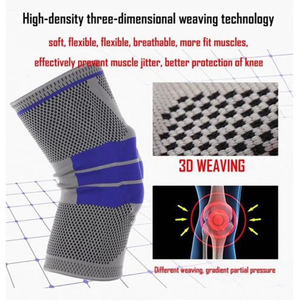 Лоскутная фиксатор колена поддержка Спортивная нейлоновая защитная накладка компрессионный спортивный наколенник с отверстием наколенники налокотники фиксатор колена