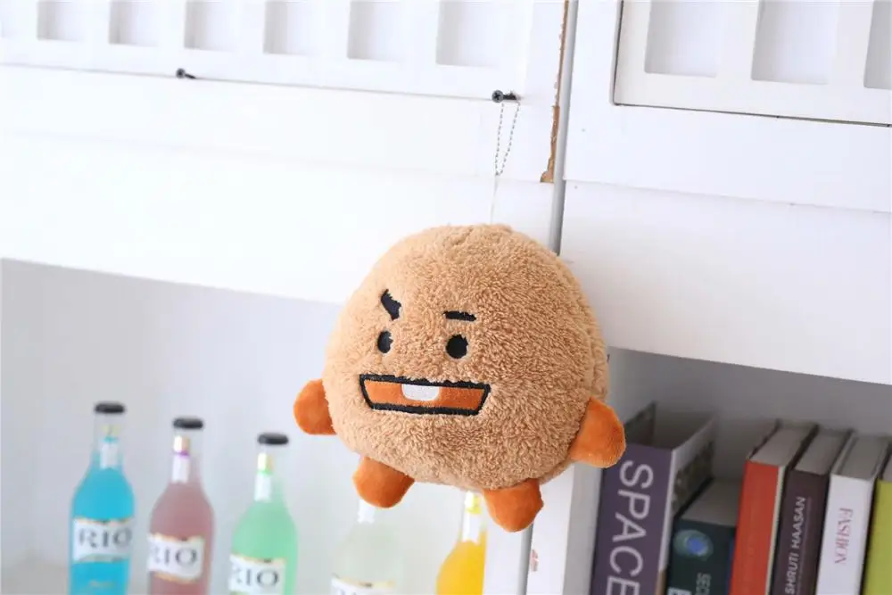 BT21 пуленепробиваемый chimmy cooky koya shooky tata rj van mang корейские стильные плюшевые игрушки подарок на день рождения - Цвет: shooky