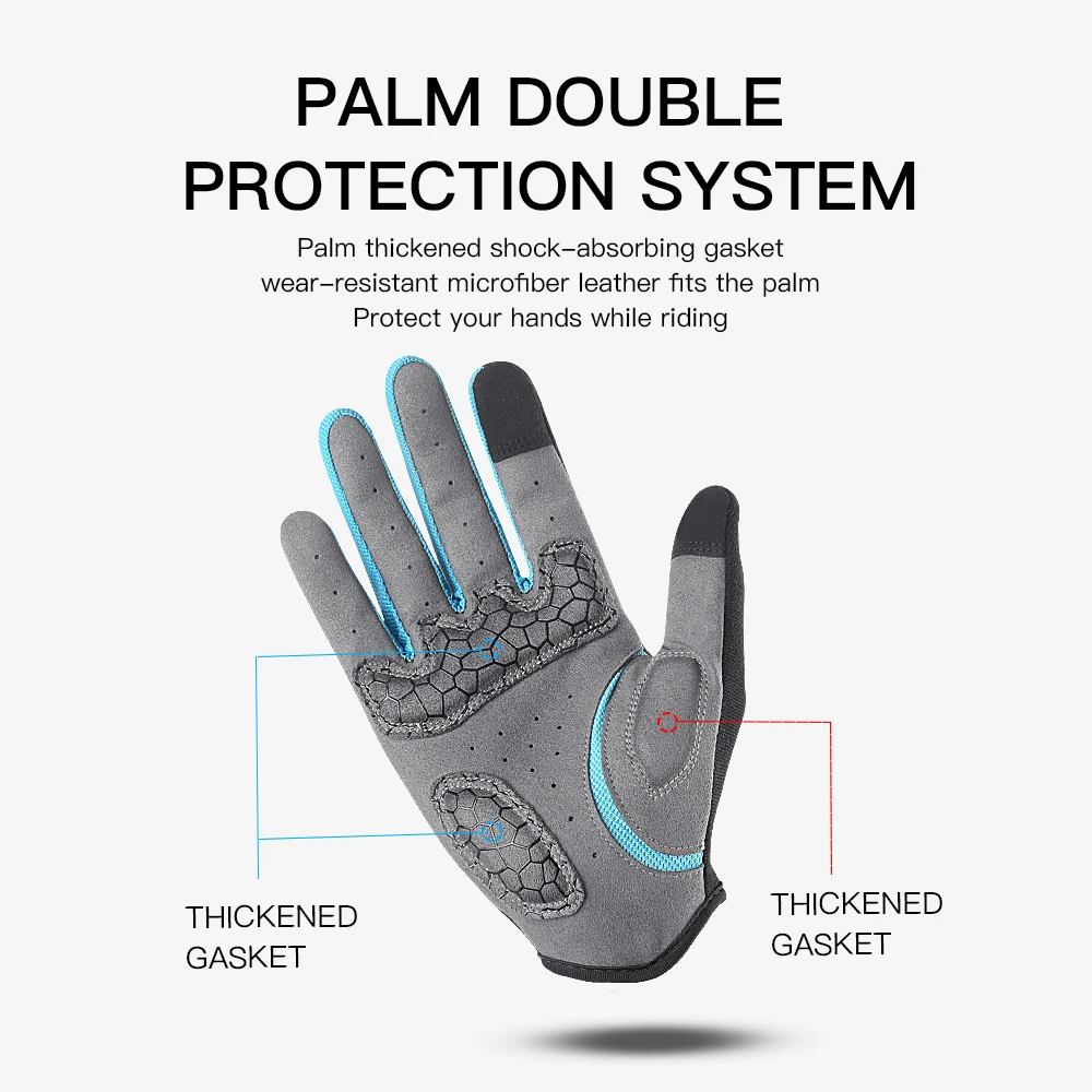 Cycling Gloves Men Sports Bicycle Gloves Touchscreen Shockproof Cycling Gloves Anti Slip Bike Gloves 3