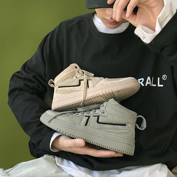 

Shoes Men's Autumn And Winter Trend High-top Shoes 2020 New Men's Japanese Plus Velvet Warm Casual Shoes Snow Boots