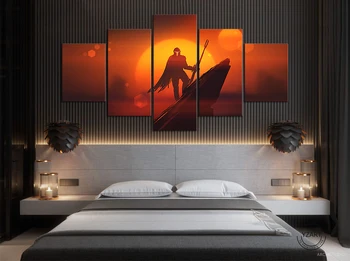 

Lone Gunmen The Mandalorian Star Wars Movie Poster Artwork Decorative Paintings Canvas Art HD Wall Picture for Living Room