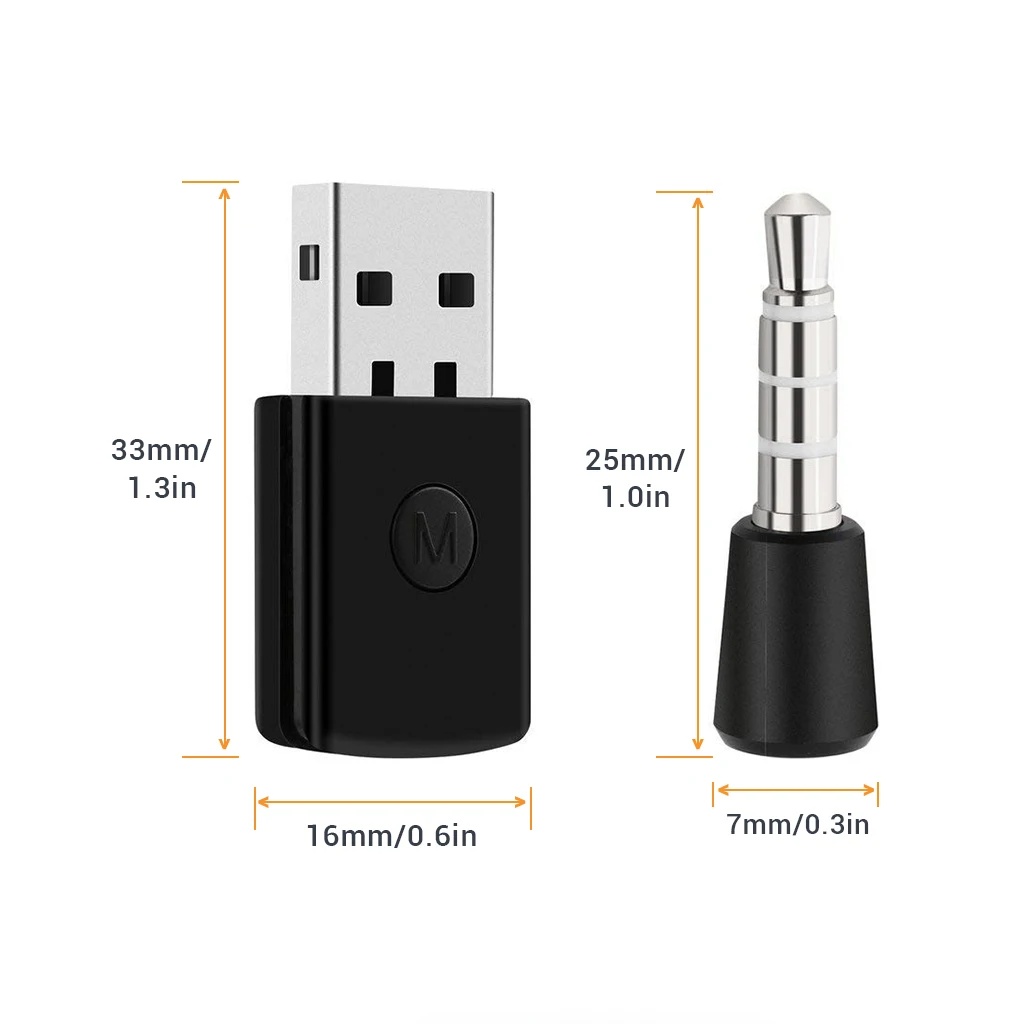 Wireless Bluetooth v4.0 Dongle USB 2.0 Adapter for PS4