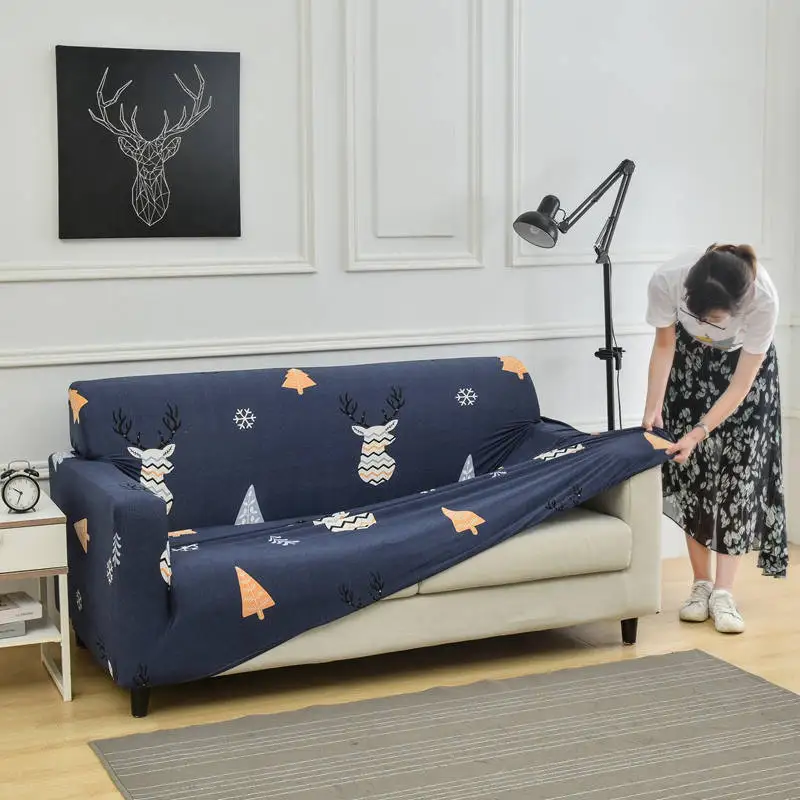 Splice patern sofa covers couch covers with pillowcase for living room winter warm corner sofa cover of furniture covers