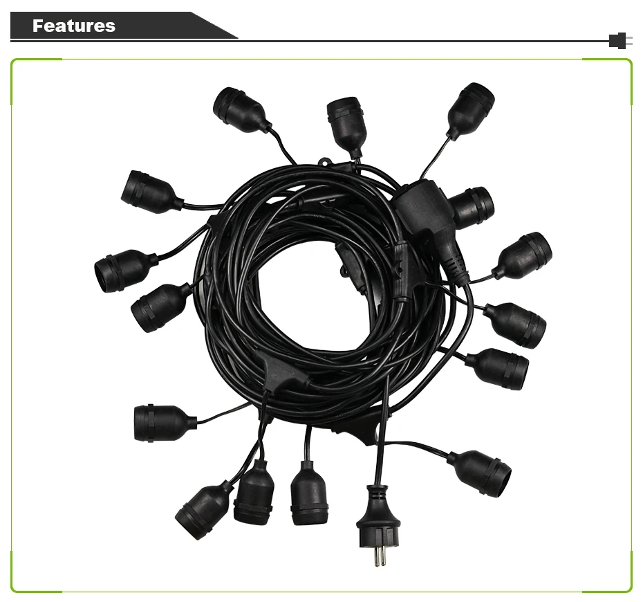 Luzes da Corda à Prova Lâmpada ao ar Iluminação do Feriado De27 Água E27 Quente Retro Edison Filamento Livre Rua Jardim Pátio Ip65 15 m Led S14 Mod. 135773 2 corda à prova de27 água e27 quente