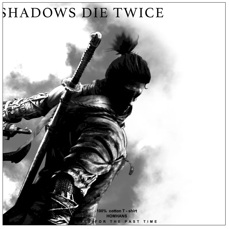 Игра SEKIRO Shadows Die Twice Hidetaka Miyazaki Классическая игра хлопок короткий рукав мужская и женская летняя повседневная футболка