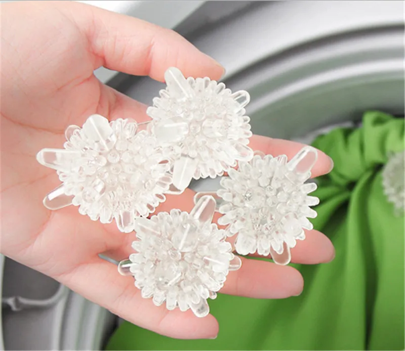 3pcs Large Transparent Reusable Magic Laundry Balls Cleaning Washing Machine Clothes Softener Strong Decontamination Clean Ball