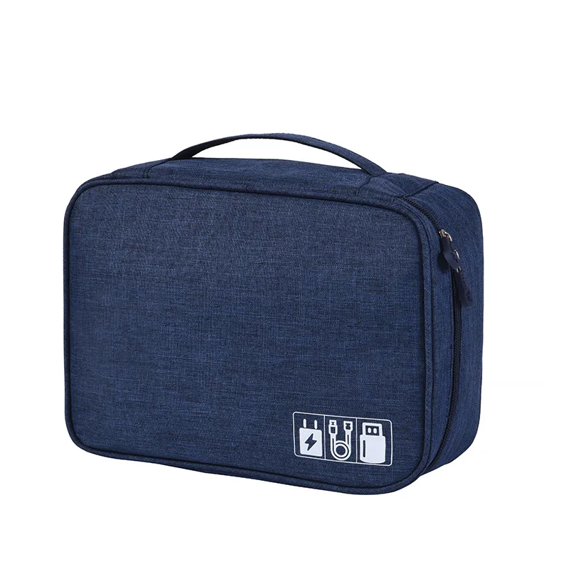 Travel Closet Organizer Case for Headphones Storage Bag Multi functional Portable Zipper Electronic Accessories Finishing Bag