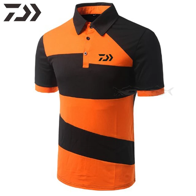 US $15.13 polo shirt men Daiwa fishing t shirt short summer Button Patchwork outdoor clothes sports Breathabl