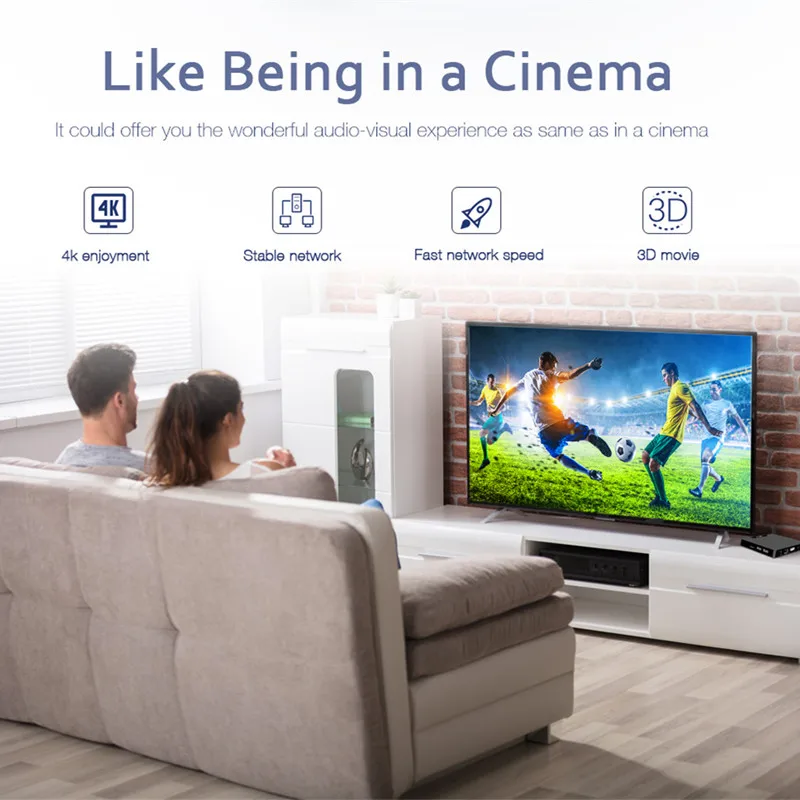 ТВ приставка Beelink W95 Android 7,1 2 Гб ОЗУ 4K четырехъядерный процессор Amlogic S905W 2,4G WiFi H.265 30fps VP9 медиаплеер IP ТВ приставка