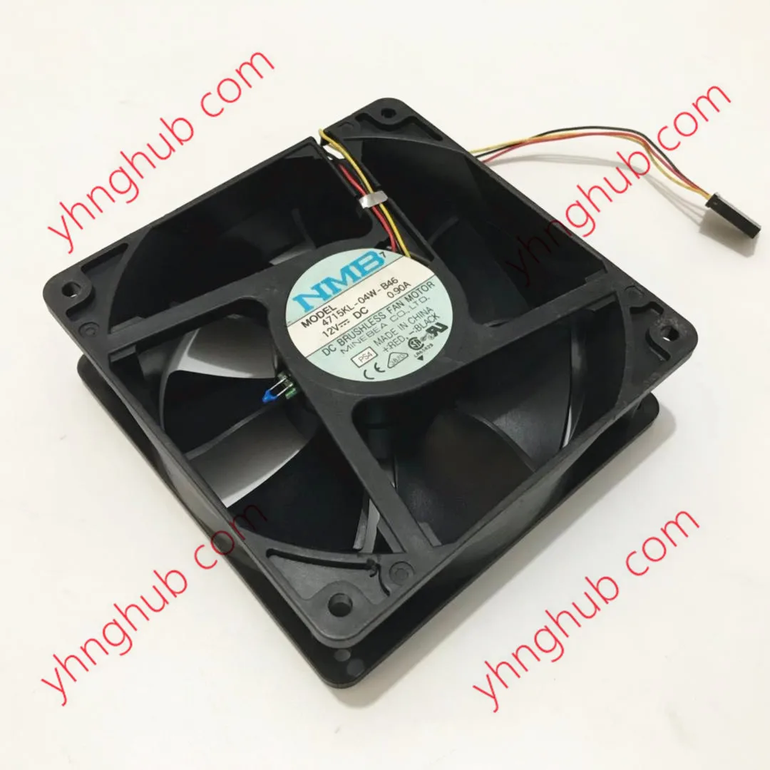 

NMB-MAT 4715KL-04W-B46 PS4 DC 12V 0.90A 120x120x38mm Server Cooling Fan