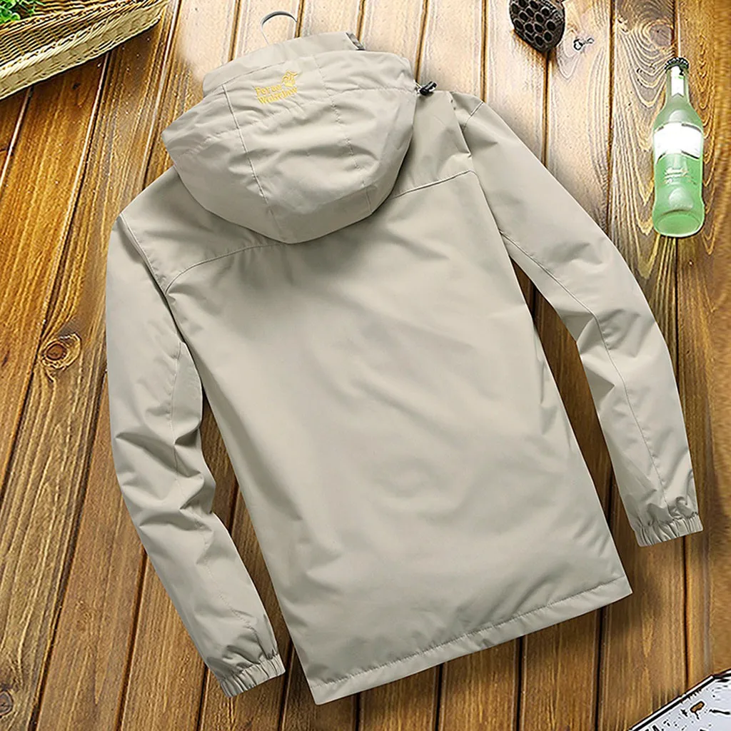 Осенне-зимняя куртка мужская Спортивная однотонная уличная ветровка Толстая теплая куртка Мужская парка пальто мужской пиджак casaco masculino