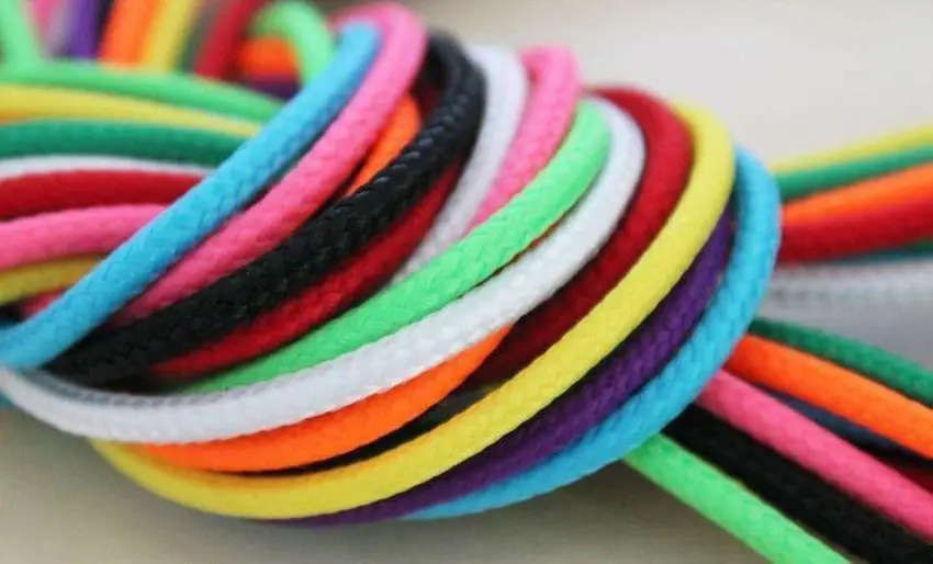 High Quality Candy Color Braided Fabric 3 5 To 3 5 Male To Male Audio Cable for Iphone Headphone Car Aux 300pcs lot