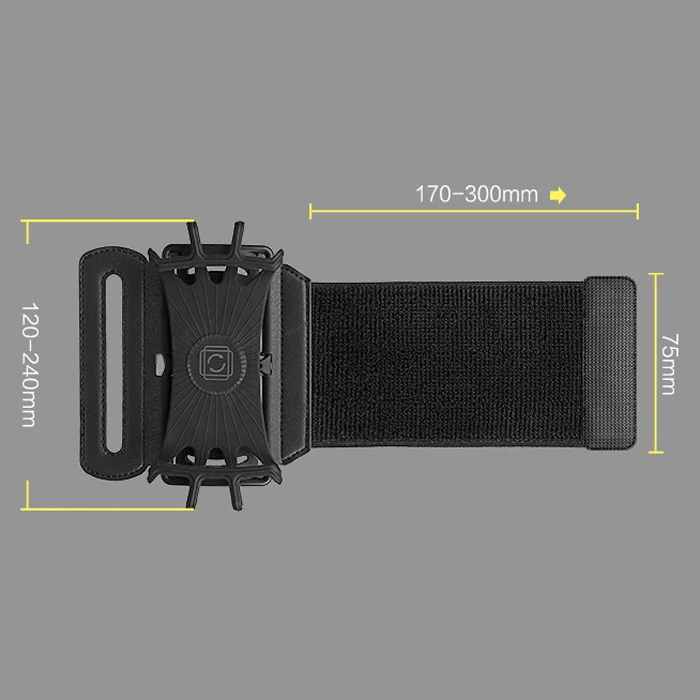 3.5-6 Inch Rotate Phone Protective Running Bag Outdoor Sports Arm Belt Strap Nylon Wrist Bag For Running Fitness Phone Holder