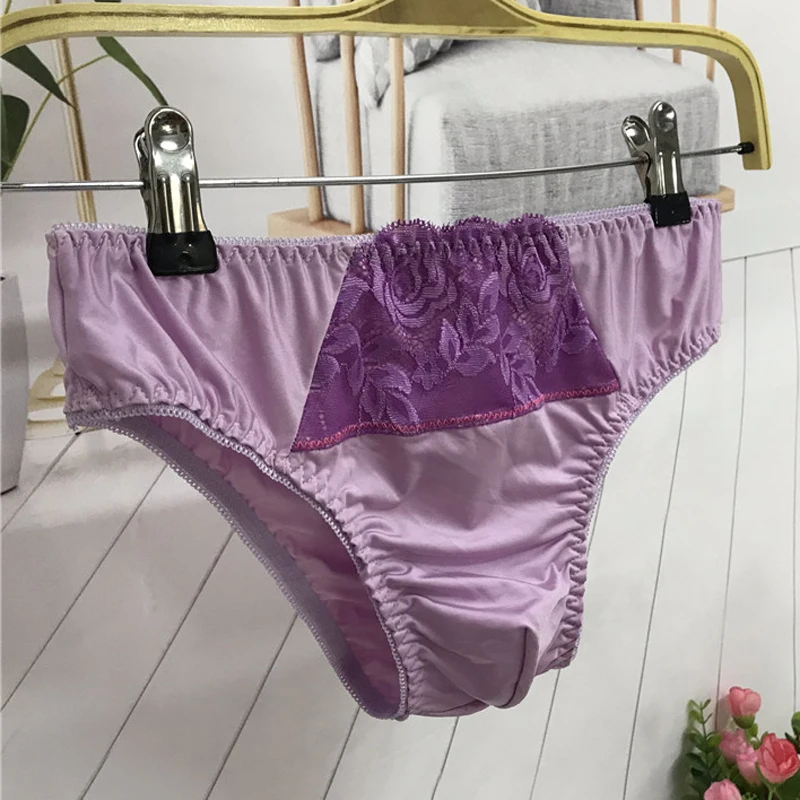 new European and American men' lace exy tretch cloe-fitting fabric male tyle pantie exy men underwear Silky_voghion.com
