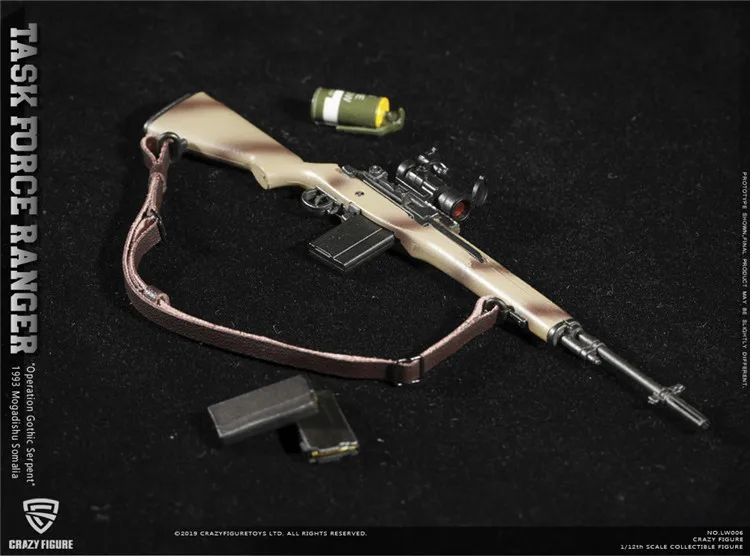 CrazyFigure LW006 1/12 Спецназ США Delta M14 снайперская Рейнджерс Целевая группа 199" операция Готическая змея" в районе могадиши