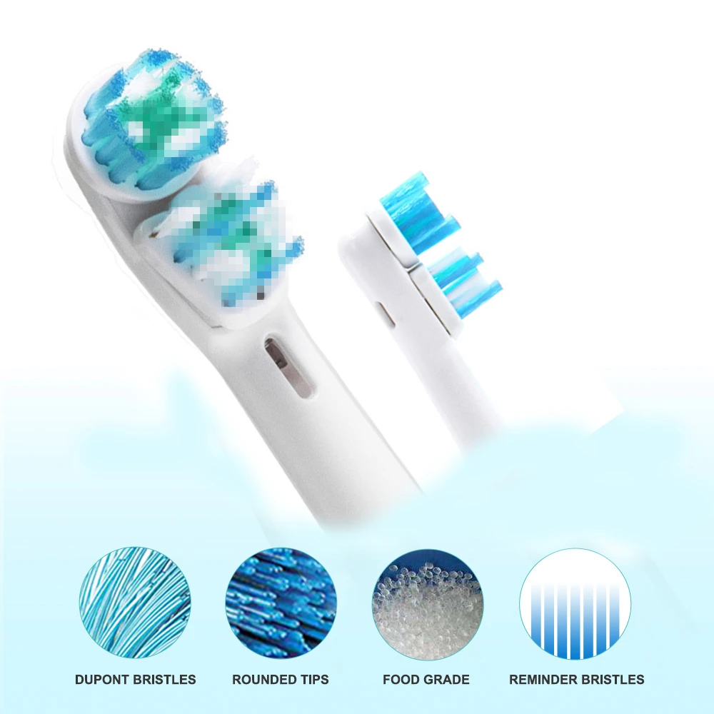 4 шт. сменные насадки для зубной щетки с чувствительной резиной Oral B Braun головка