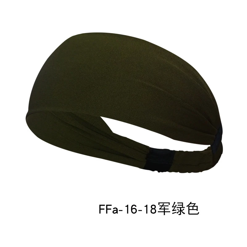 Army Green Высокоэластичные повязки на голову для йоги, спортивные повязки на голову, повязка на голову для тренажерного зала, фитнеса, головной платок для йоги, бега, повязка на голову, быстросохнущие повязки на голову для пилатеса - Цвет: Army Green