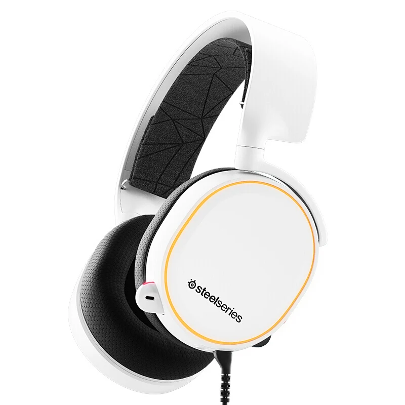 White SteelSeries Arctis 5 универсальные Игровые наушники для ПК playstation 4 nintendo Switch VR Android 7,1 каналов - Цвет: White
