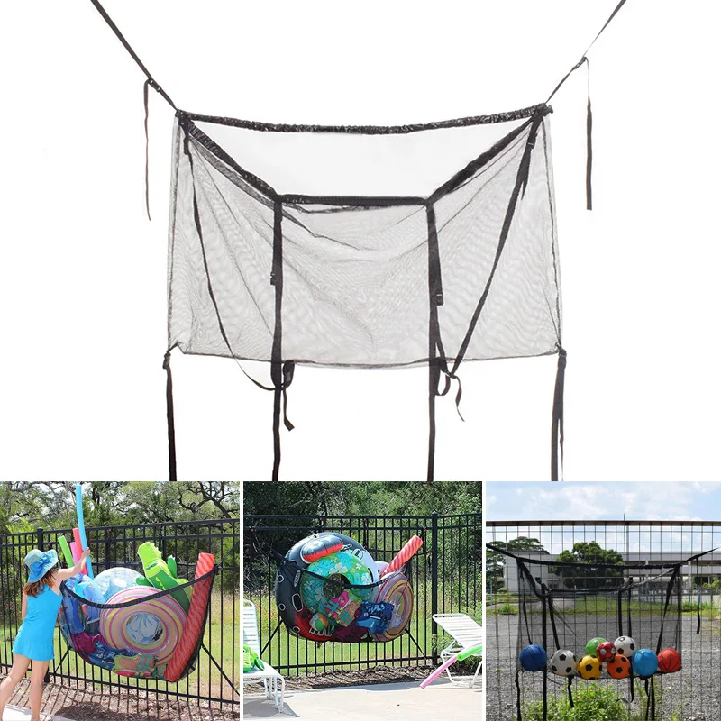 Hanging Pool Storage Bag Large Capacity Adjustable Versatile Mesh Storage Bag N66