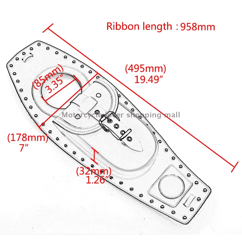 Motorcycle tank bag PU Leather Fuel Tank Bag Gas Tank Pad Cover Fits for Harley Davidson Sportster 883 1200